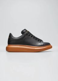 McQueen Mens Larry Contrast Sole Platform Sneakers - at Bergdorf Goodman
